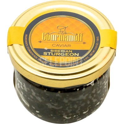 CAVIAR BLACK SIBERIAN STURGEON GOURMANOFF 1/100GR (Keep Frozen) NO RETURNS NGSS100