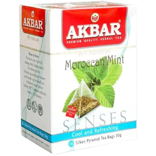 TEA  AKBAR HERBAL MOROCCAN MINT PYRAMIDS 10/(20X1.5GR) SRI-LANKA