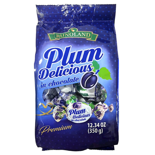 CANDIES PACKED PLUM IN CHOCOLATE 16/350GR RUNOLAND
