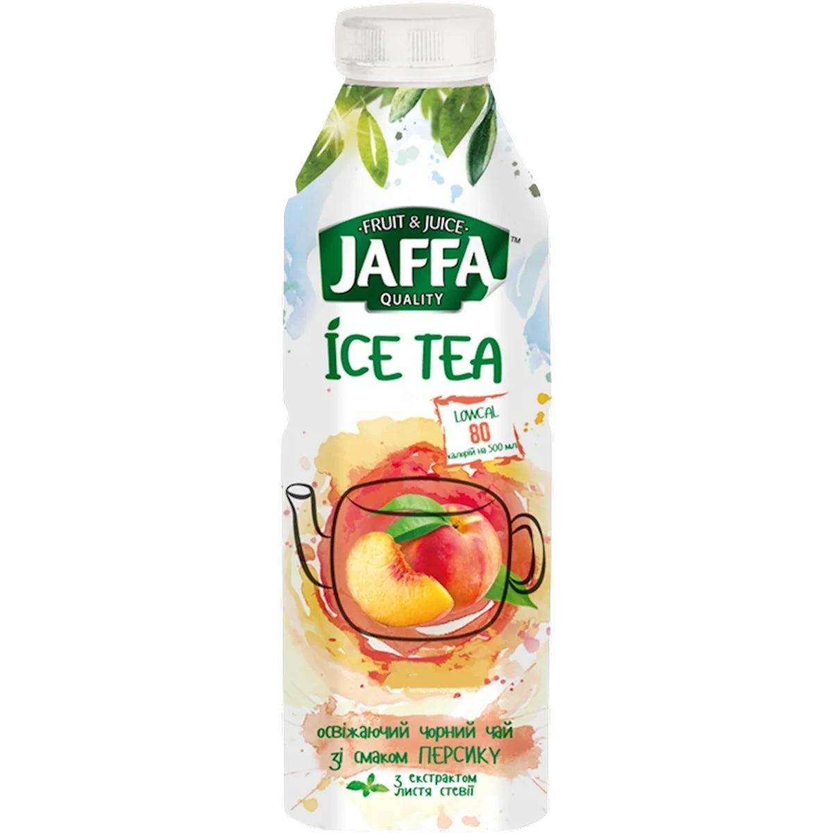 ICE TEA BLACK W/PEACH FLAVOR&STEVIA 12/0.5L JAFFA UKRAINE