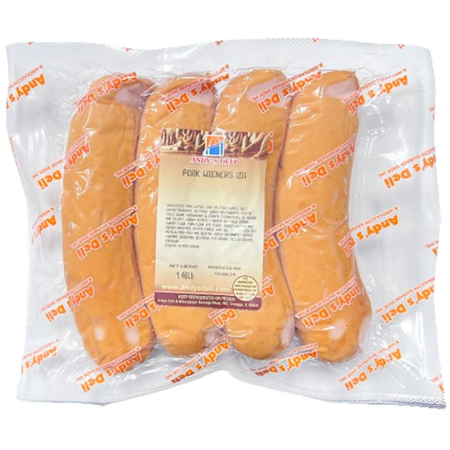 KNOCKWURST PORK SMOKED (D) 1LB / PAROWKI WEDZONE 33/40LB PRE PACK ANDY'S N1377