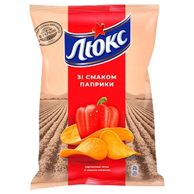 CHIPS POTATO W/PAPRIKA FLAVOR 22/125GR LUX N4313760 7622210176202