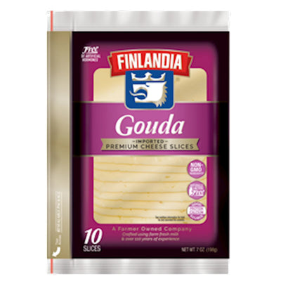 CHEESE GOUDA SLICED 12/198GR FINLANDIA N08023/50108