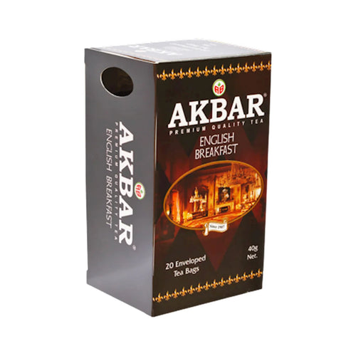 TEA  AKBAR BLACK ENGLISH BREAKFAST 24/(20X2GR) SRI-LANKA
