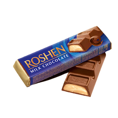 CHOCOLATE BAR BATONCHIK MILK W/CRÈME BRULEE FILLING 30/43GR ROSHEN N3654(6)
