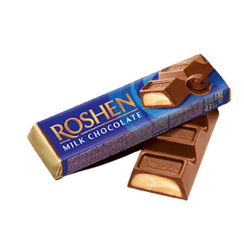CHOCOLATE BAR BATONCHIK MILK W/CRÈME BRULEE FILLING 30/43GR ROSHEN N3654(6)