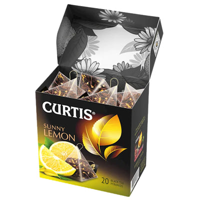 TEA CURTIS BLACK SUNNY LEMON PYRAMIDS 12/(20X1.8GR) CURTIS N16286