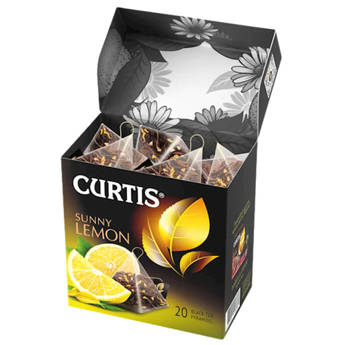 TEA CURTIS BLACK SUNNY LEMON PYRAMIDS 12/(20X1.8GR) CURTIS N16286