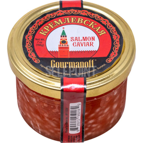 CAVIAR RED KREMLYOVSKAYA 1/198GR GLASS GOURMANOFF NC208(30)