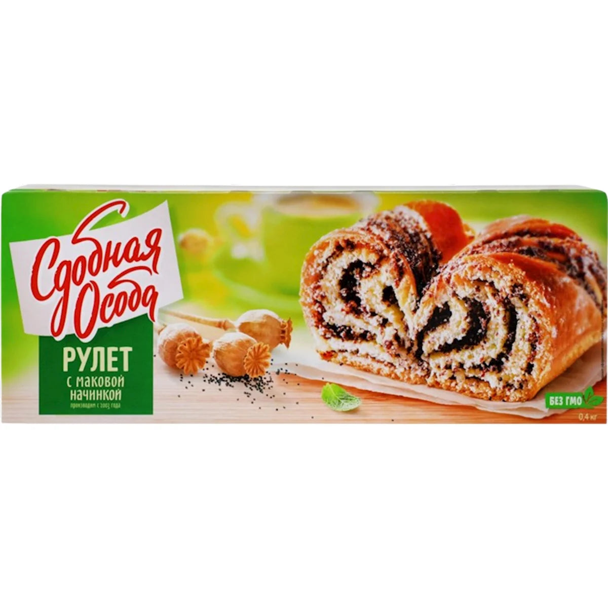 ROLL POPPY SEED /MAKOWIECZ 6/400GR CHEREMUSHKI N31278/N26