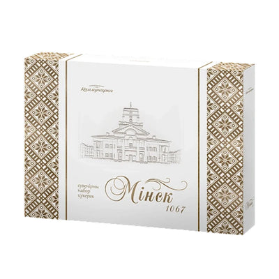 CANDIES BOXED CHOCOLATE SOUVENIR SET MINSK 2/545GR  KOMMUNARKA N449-C