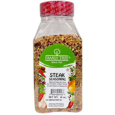 SEASONING FOR STEAK 12/16OZ FAMILY TREE