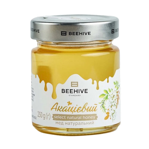 HONEY ACACIA 8/250GR GLASS BEEHIVE UKRAINE #19