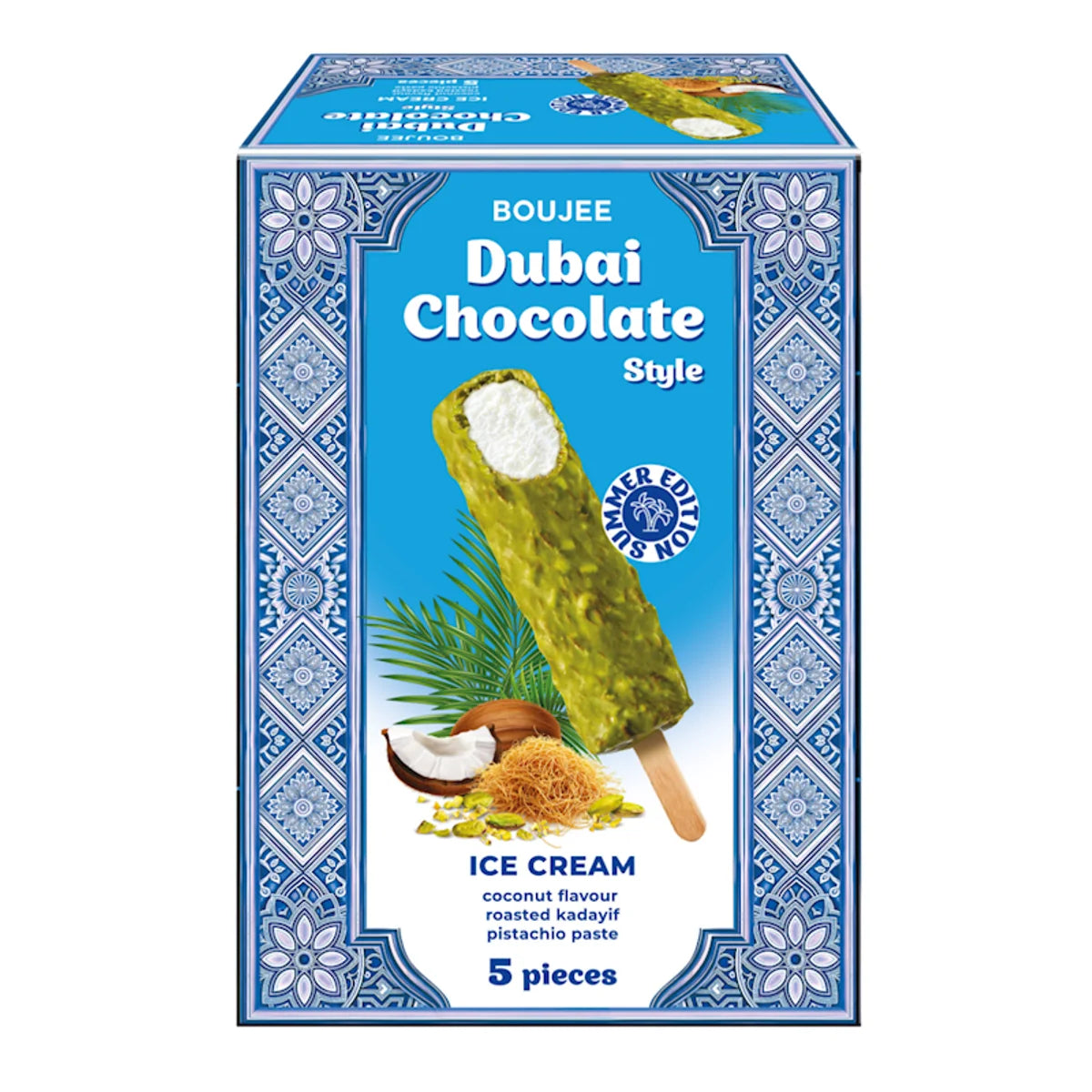 ICE CREAM DUBAI STYLE W/COCONUT 5PC 10/225GR BOUJEE DOVGAN N92860225