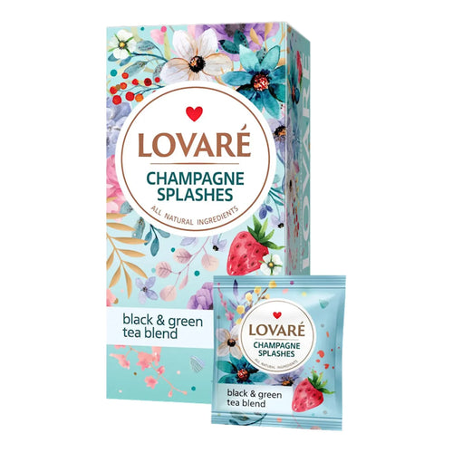 TEA CHAMPAGNE SPLASHES 12/(24X2GR) LOVARE