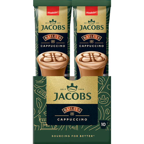 COFFEE STICKS INSTANT JACOBS 3IN1 BAILEYS CAPPUCCINO 10/(10X15GR) N708