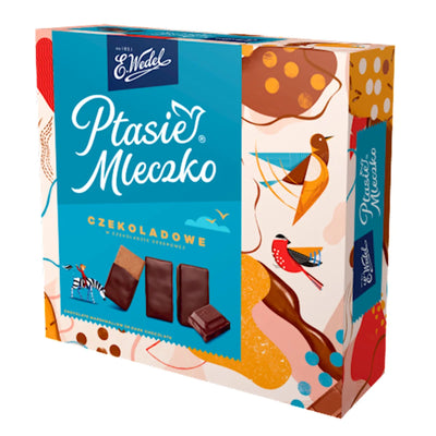 CANDIES BOXED PTASIE MLECZKO CHOCOLATE IN DARK CHOCO 18/340GR E.WEDEL N2100028