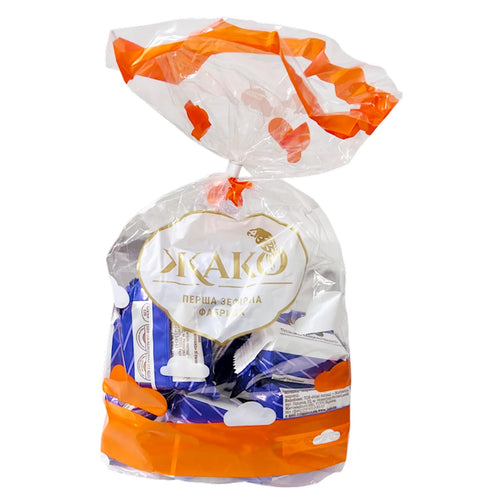 CANDIES PACKED GLAZED W/BLUEBERRY FLAVOR PTASHKA MARMELADKA 8/500GR ZHAKO N3221501