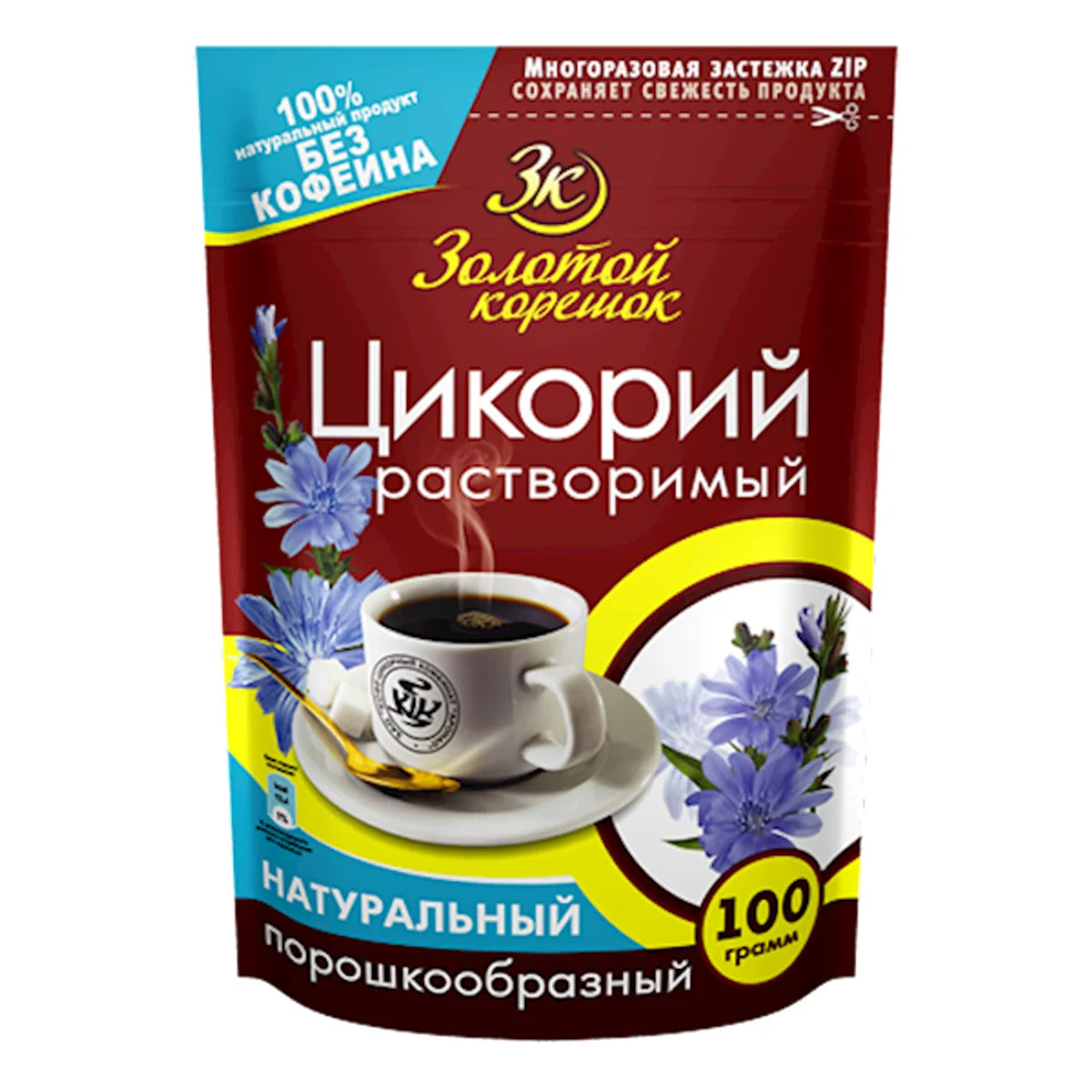 CHICORY POWDER ZOLOTOY KORESHOK 12/100GR RUSSIA N10300