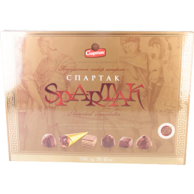 CANDIES BOXED SPARTAK ASSORTY 3/750GR SPARTAK N9299