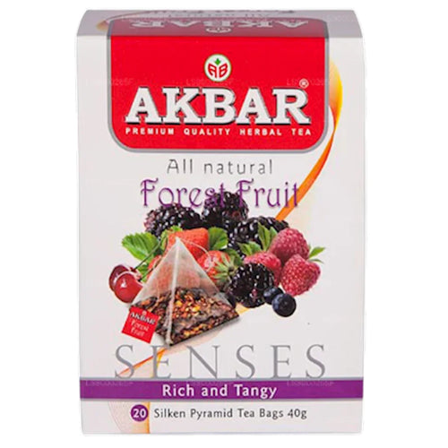 TEA  AKBAR HERBAL FOREST FRUIT PYRAMIDS 10/(20X2GR) SRI-LANKA