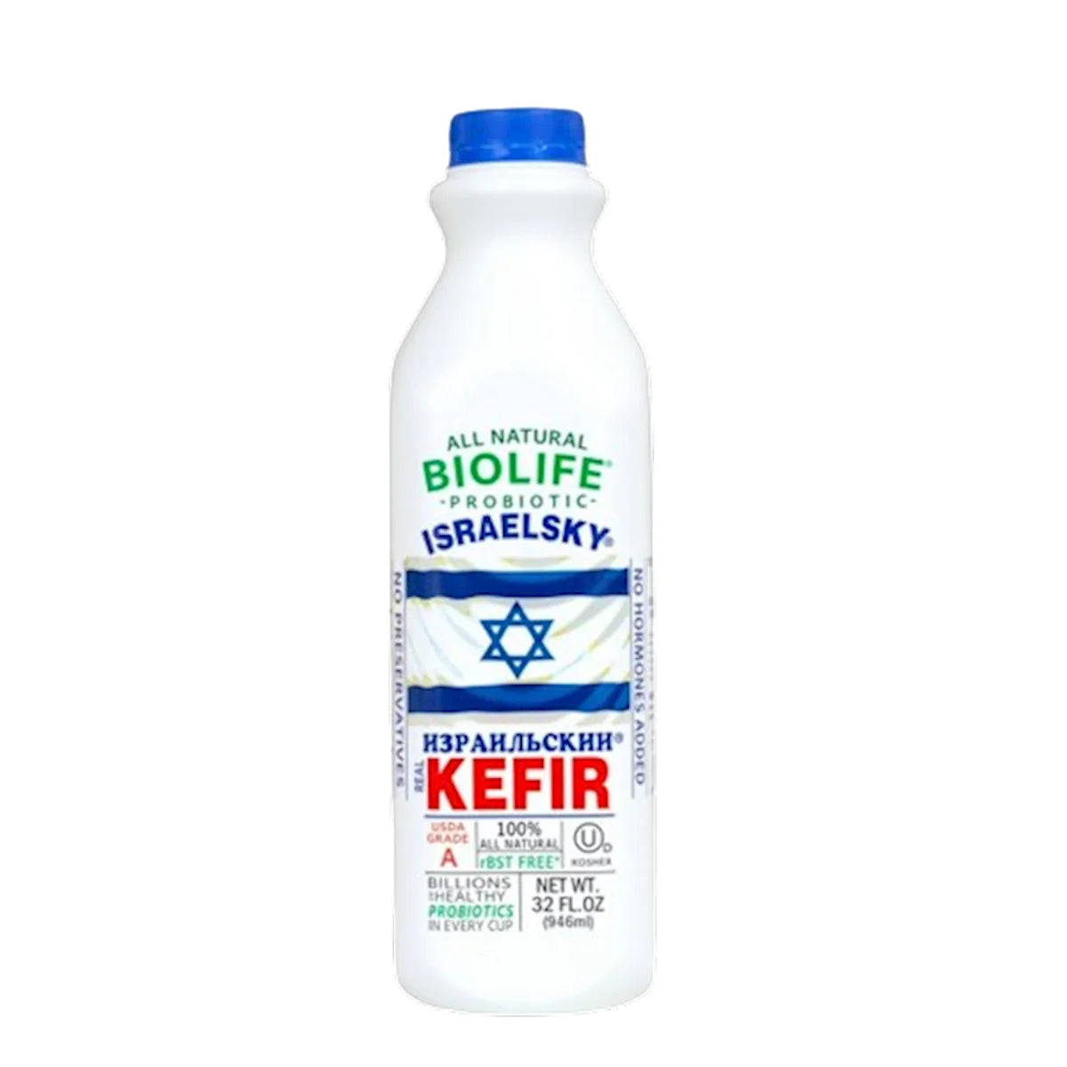 KEFIR ISRAELSKIY W/PROBIOTIC 12/946ML BIOLIFE