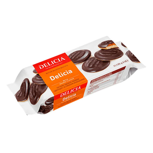 BISCUITS BUTTER WHIPPED W/ORANGE FLAVOR 12/135GR DELICIA