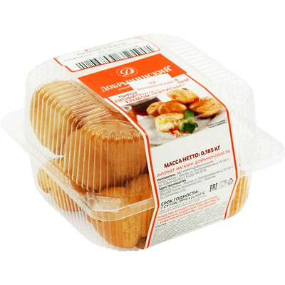 CAKES PROFITEROLE W/CUSTARD PATISSIER 24/185GR DOBRYNINSKIY N6869