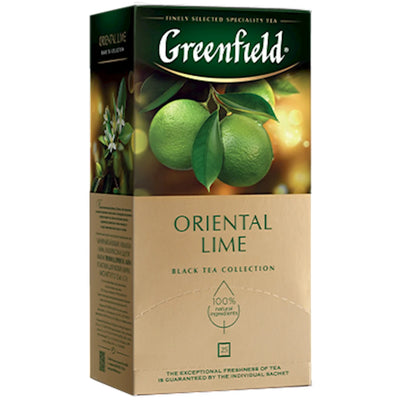 TEA BLACK ORIENTAL LIME 10/(25X1.5GR) GREENFIELD