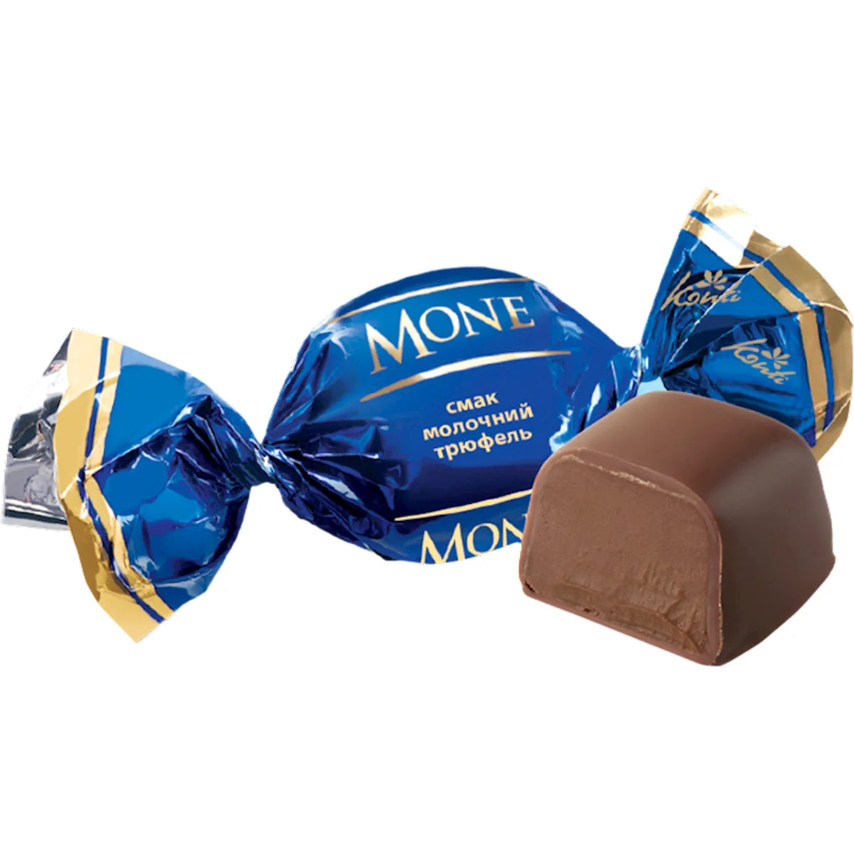 CANDIES PACKED CHOCOLATE W/MILK TRUFFLE FLAVOR MONE 1/15.4LB KONTI UKRAINE N7345 (7/1000GR)