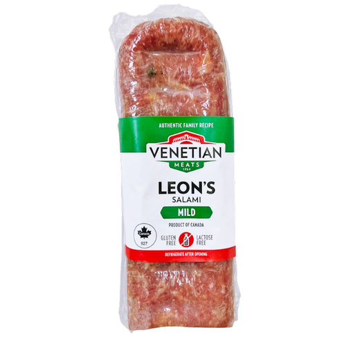 SALAMI MILD LEON'S 1/2 CHUNK 12/0.7LB VENETIAN