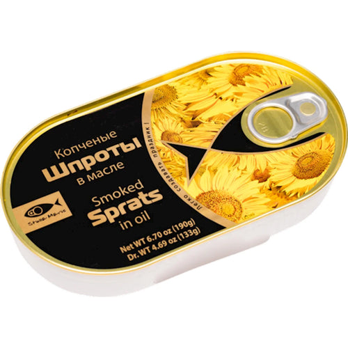 SPRATS SMOKED IN OIL KOSHER 36/190GR GAMMA-A KOSHER