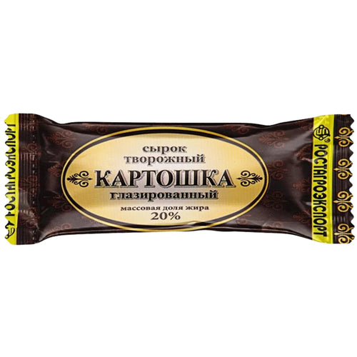 CHEESE BAR KARTOSHKA 20% GLAZED 20/45GR ROSTAGROEXPORT N9028