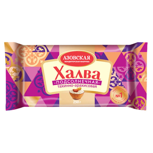 HALVA  SESAME&PEANUTS 18/250GR AZOVSKAYA