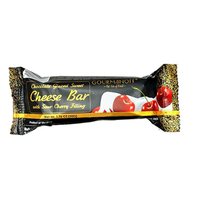 CHEESE BAR CHERRY 26% GLAZED 24/50GR GOURMANOFF N7387