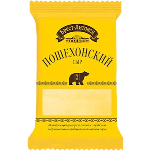CHEESE POSHEHONSKIY 45% CHUNK 10/200GR BREST LITOVSK BELARUS N3083