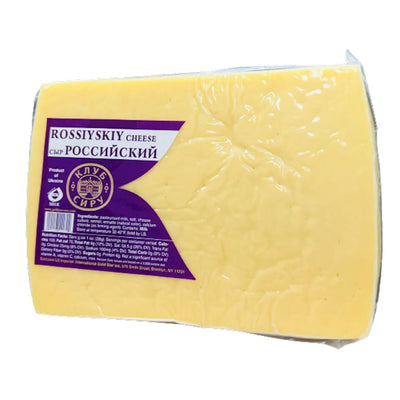 CHEESE ROSSIYSKIY CHUNK 1/1LB CHEESE CLUB UKRAINE N42270