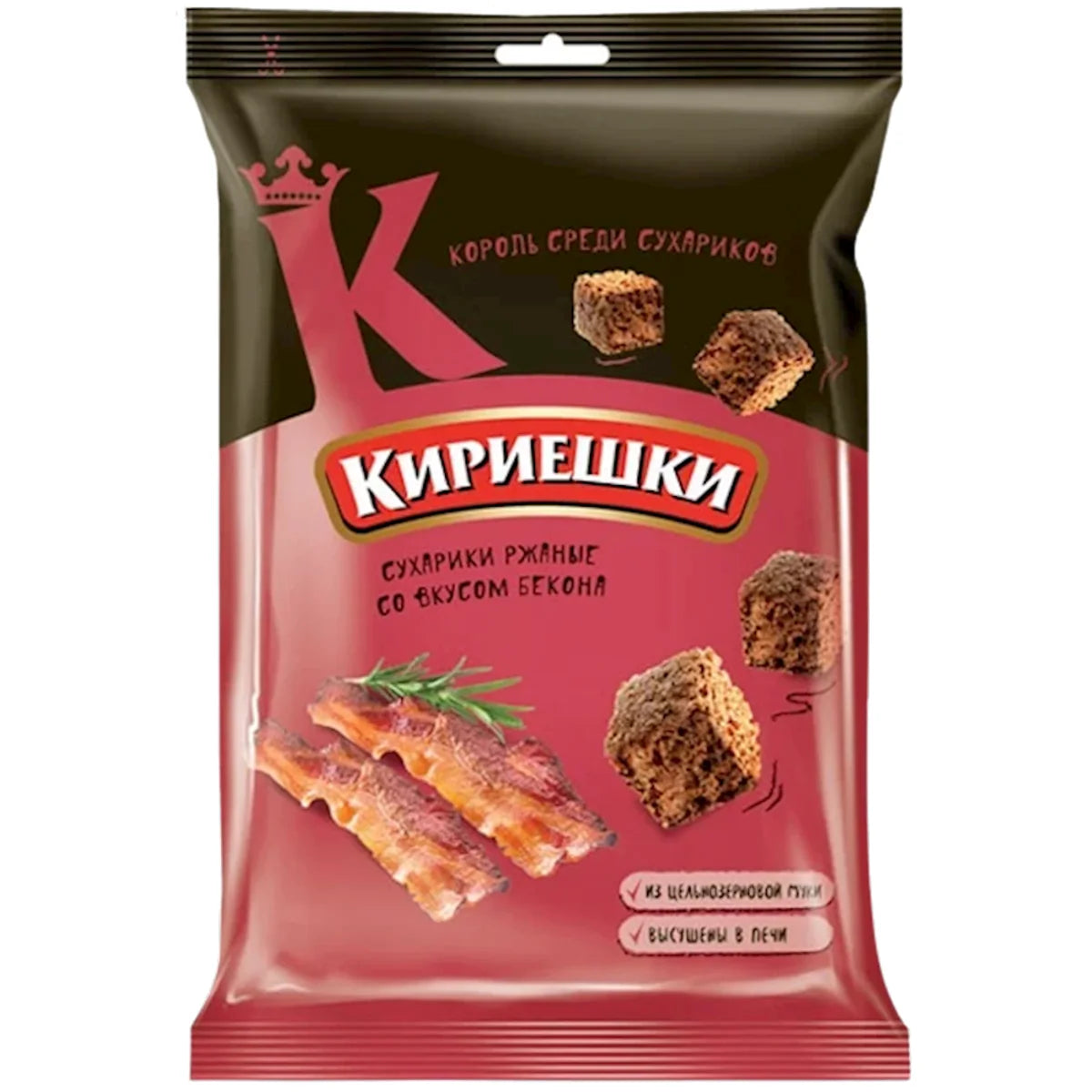 DRY BREAD RYE W/BACON FLAVOR 28/100GR KIRIESHKI NMBC262