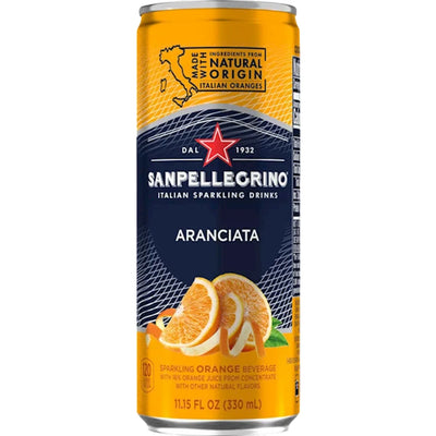 SOFT DRINK ARANCIATA CAN 24/330ML S.PELLEGRINO