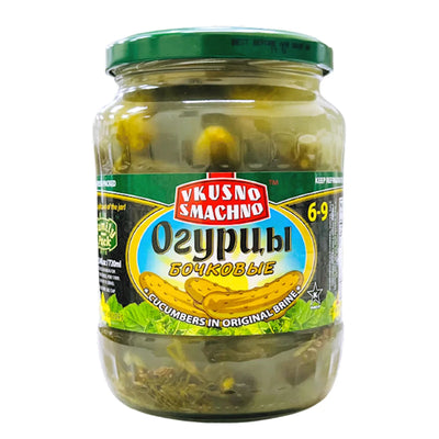 CUCUMBERS PICKLED BOCHKOVIE 12/720ML VKUSNO SMACHNO N2288