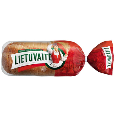 BREAD LIETUVAITE BATON WHEAT SLICED 5/350GR LITHUANIA N218081