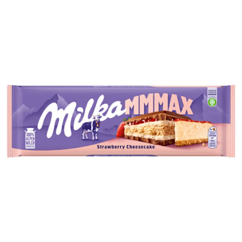 CHOCOLATE BAR MMMAX STRAWBERRY CHEESECAKE 12/300GR MILKA  AUSTRIA N4256635