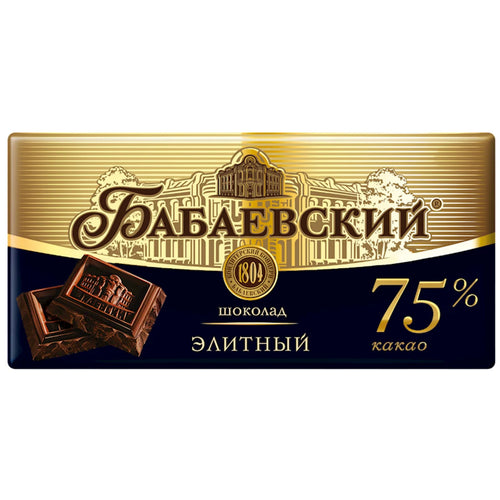 CHOCOLATE BAR ELITE 75% 19/75GR BABAEVSKIY(4)