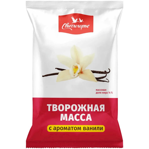 CHEESE MASSA W/VANILLA 14% 12/180GR SVETLOGORYE RUSSIA  N21653/N595