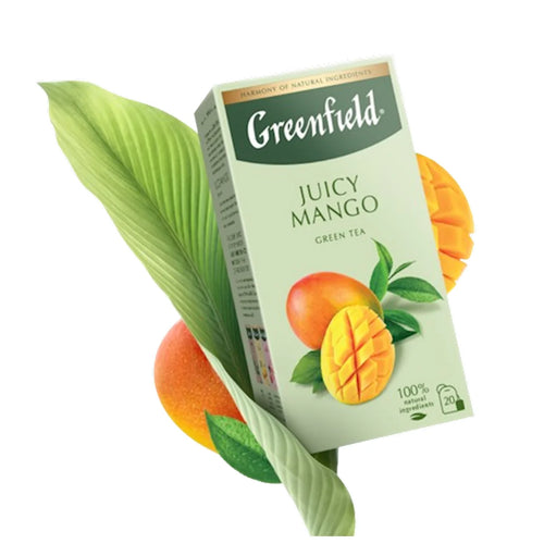TEA GREEN JUICY MANGO 8/(20*1.7GR) GREENFIELD 1793-08-EC