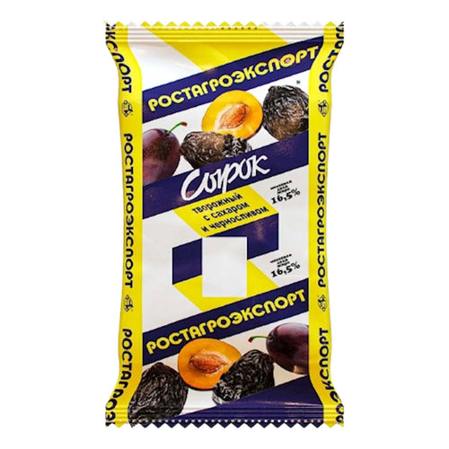 CHEESE MASSA SIROK W/PRUNES 16.5% 8/90GR ROSTAGROEXPORT N1240