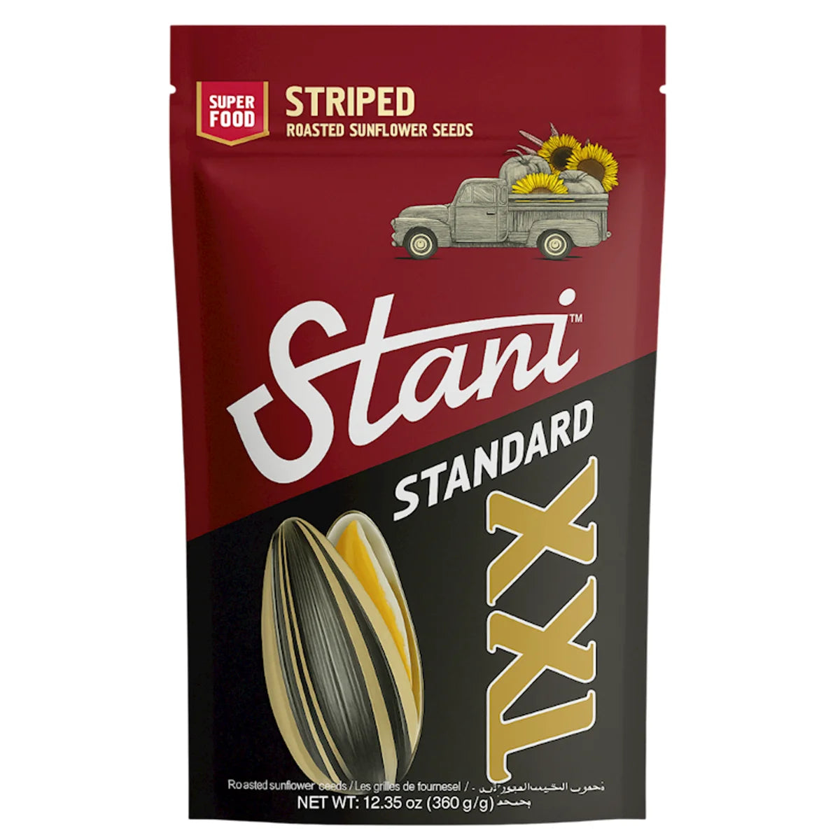 SUNFLOWER SEEDS ROASTED STRIPED XXL 10/350GR STANI