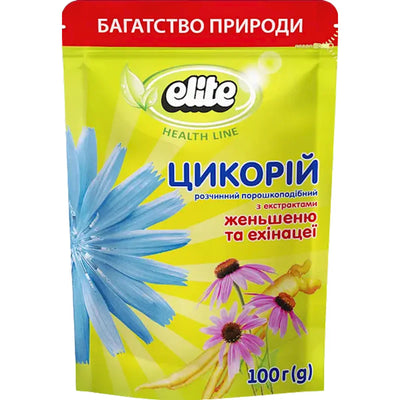CHICORY POWDER INSTANT W/GINSENG&ECHINACEA 12/100GR ELITE