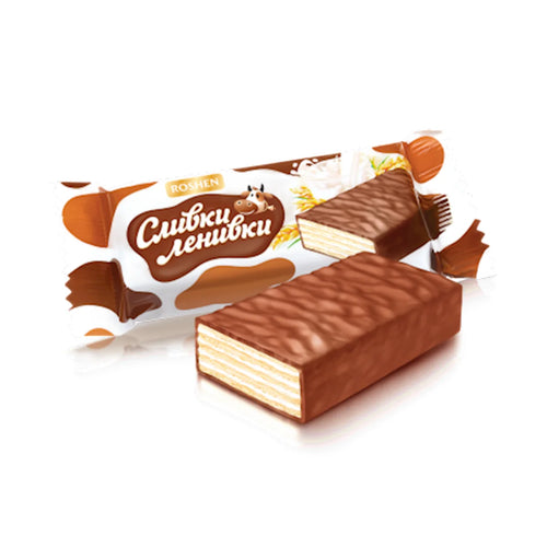 CANDIES LOOSE CHOCOLATE SLIVKI LENIVKI WAFFLE CHOCO GLAZED 1/2.2LB ROSHEN NCW76 N5139/5105