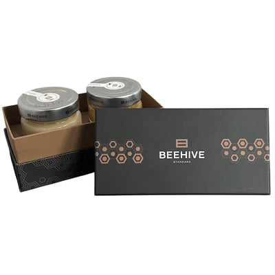 HONEY XMAS GIFT HAPPY HOLIDAYS 6/500GR BEEHIVE UKRAINE #27